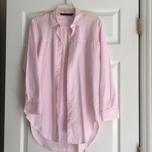 Zara long shirt, pink stripe
